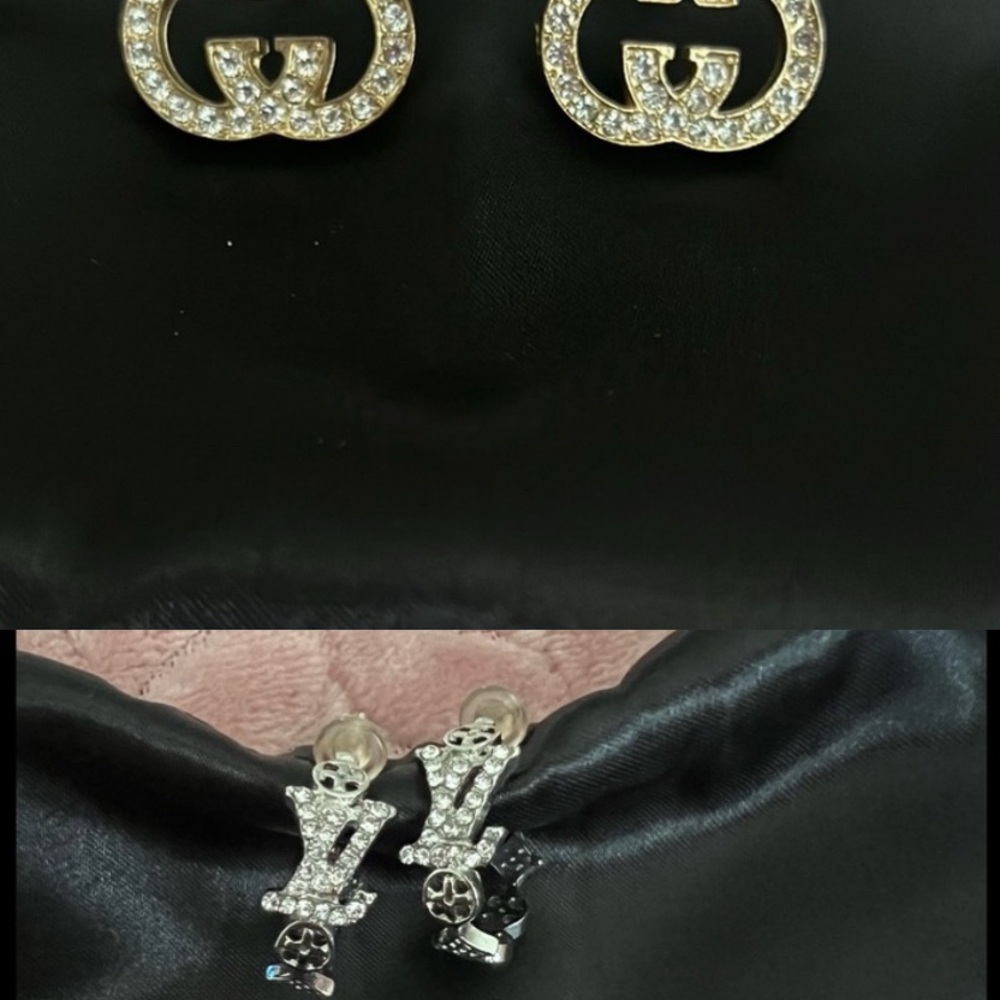 Elegant Silver and Gold Earrings